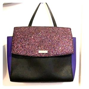 Pink Purple Kate Spade Glitter Purse